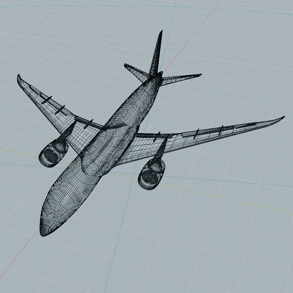 Boeing 787-8 dreamliner CAD 3d model 3D model_8