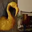 Flamingo bird head wall mount STL