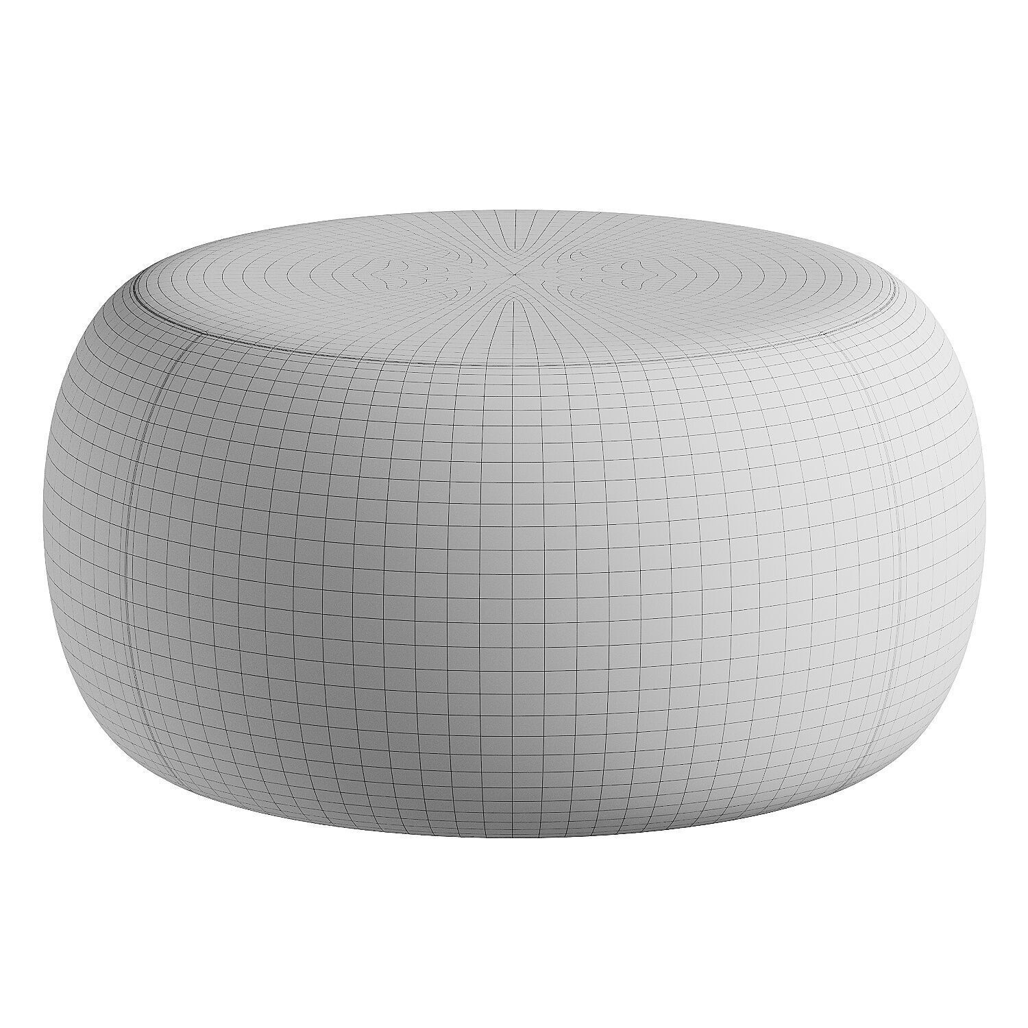pouf blue 4 3D model_3