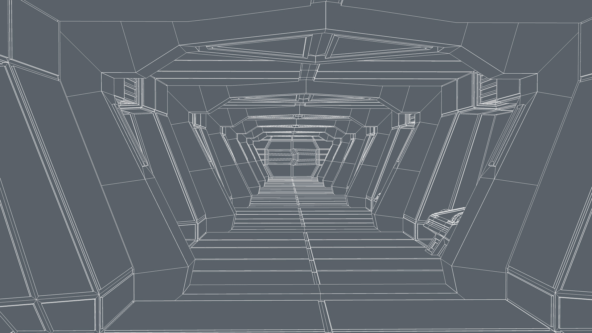 Futuristic Interior 3D model_8