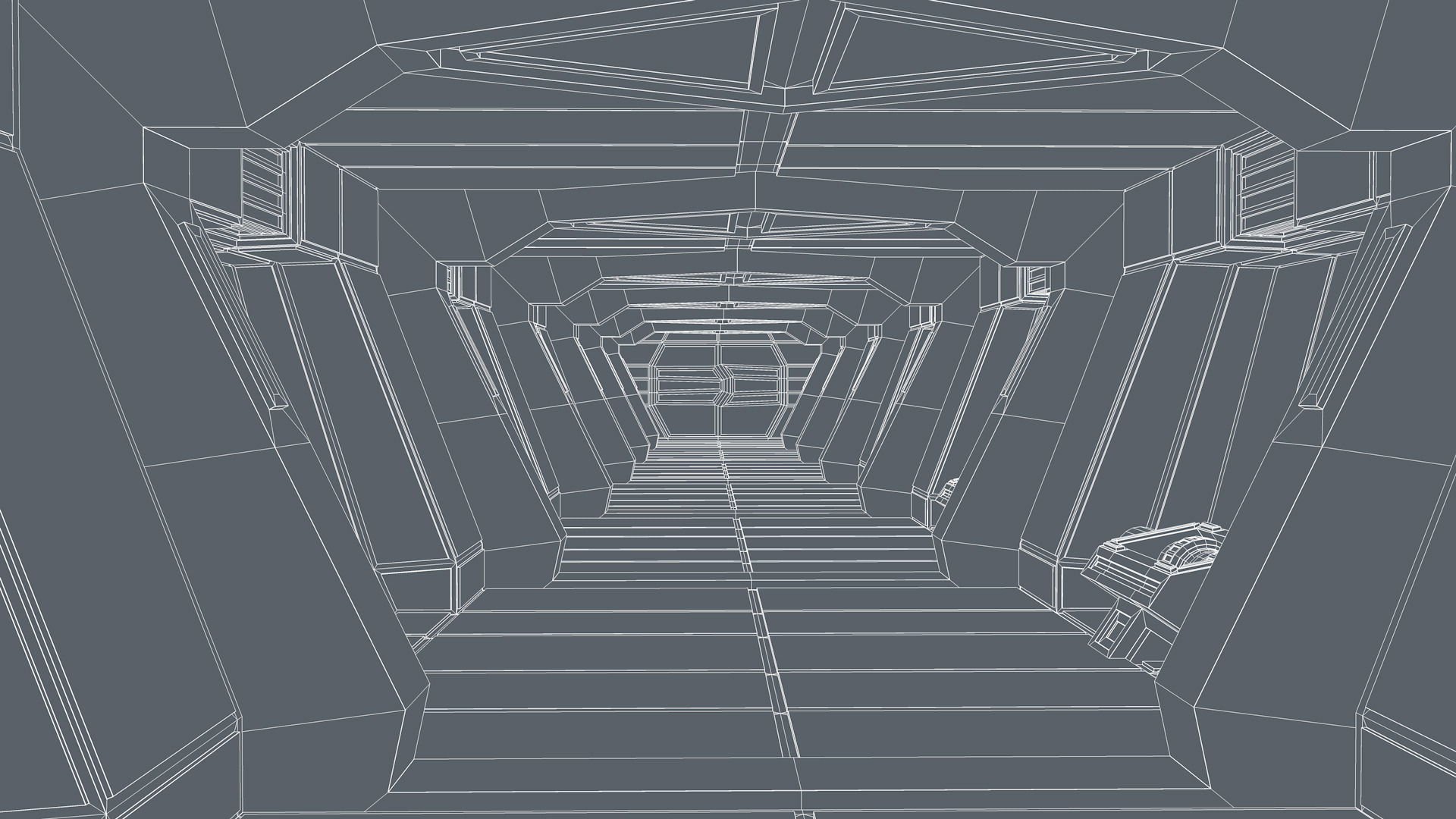 Futuristic Interior 3D model_10