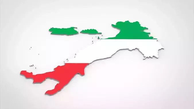 Italy 3D Map