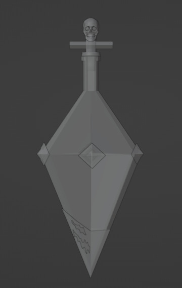 Evil potion Low-poly 3D model_7