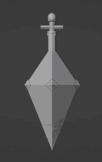 Evil potion Low-poly 3D model_2