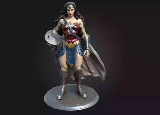 Wonder Woman  Highly Detailed 3D Printable Collectible