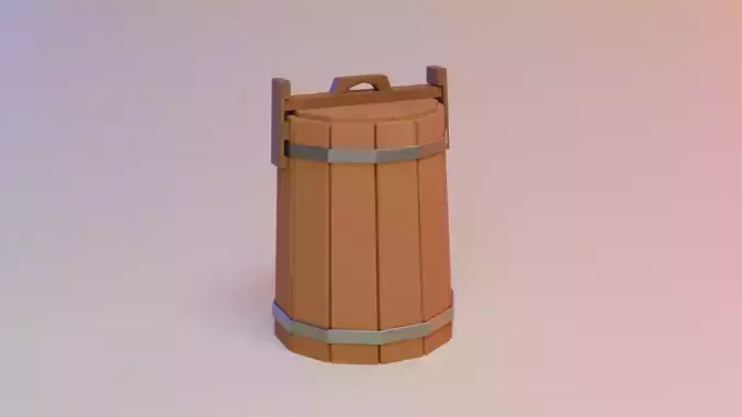 Wooden bucket barrel