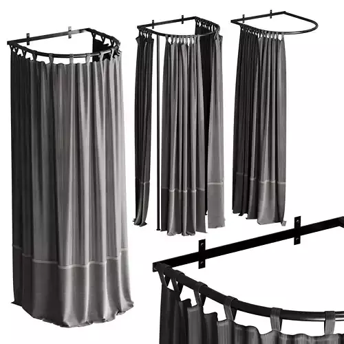 fitting room shower curtains set 01