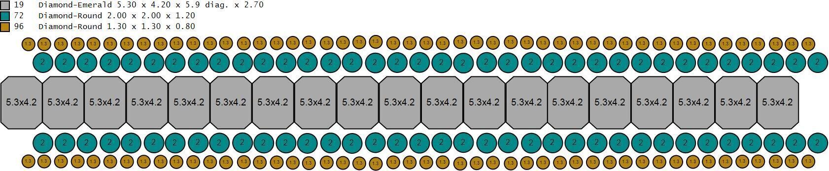 Custom Emerald Diamond Band - Eternity Diamond Ring 3D print model_19