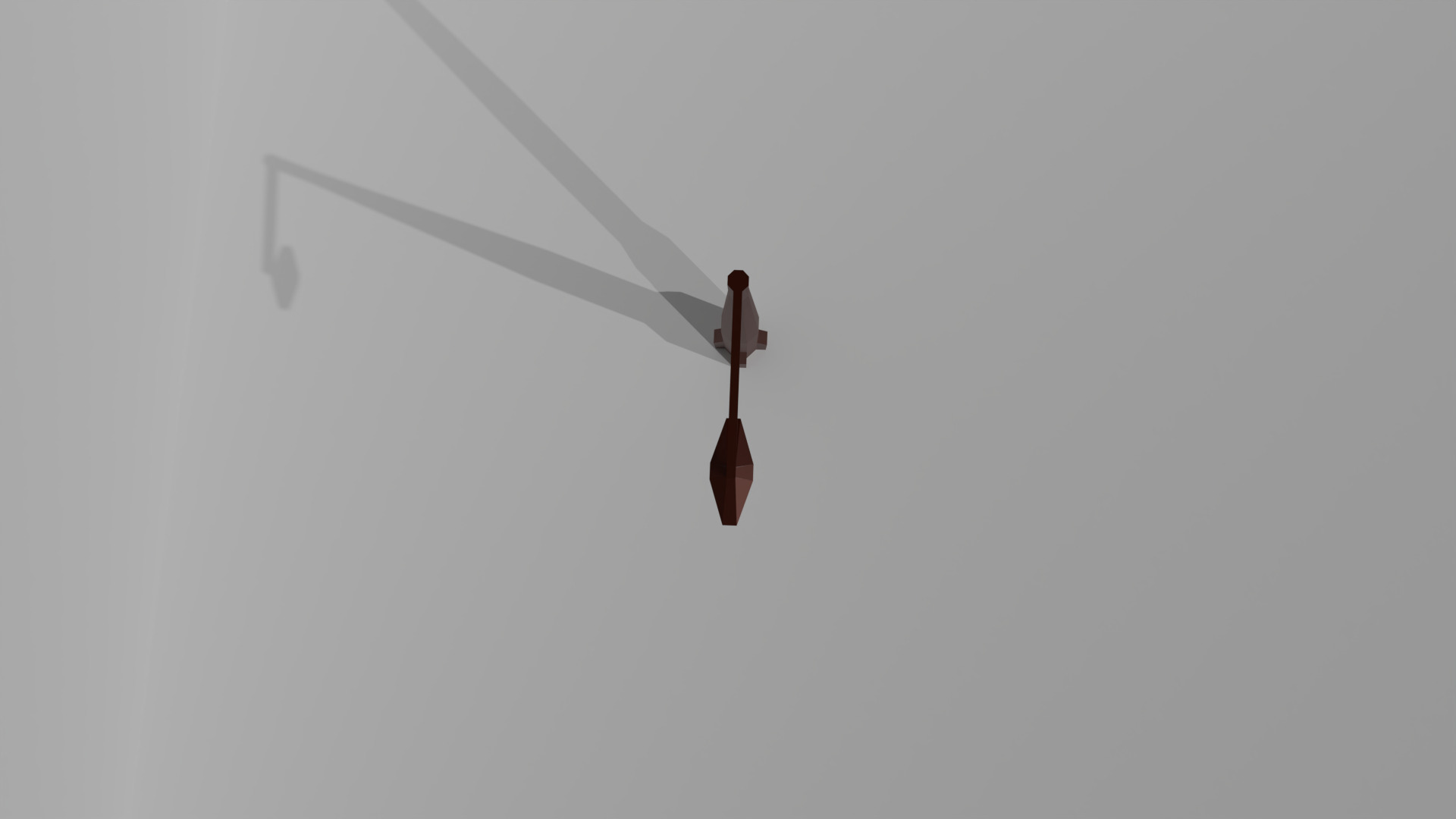 Simple Street Light Low-poly 3D model_2