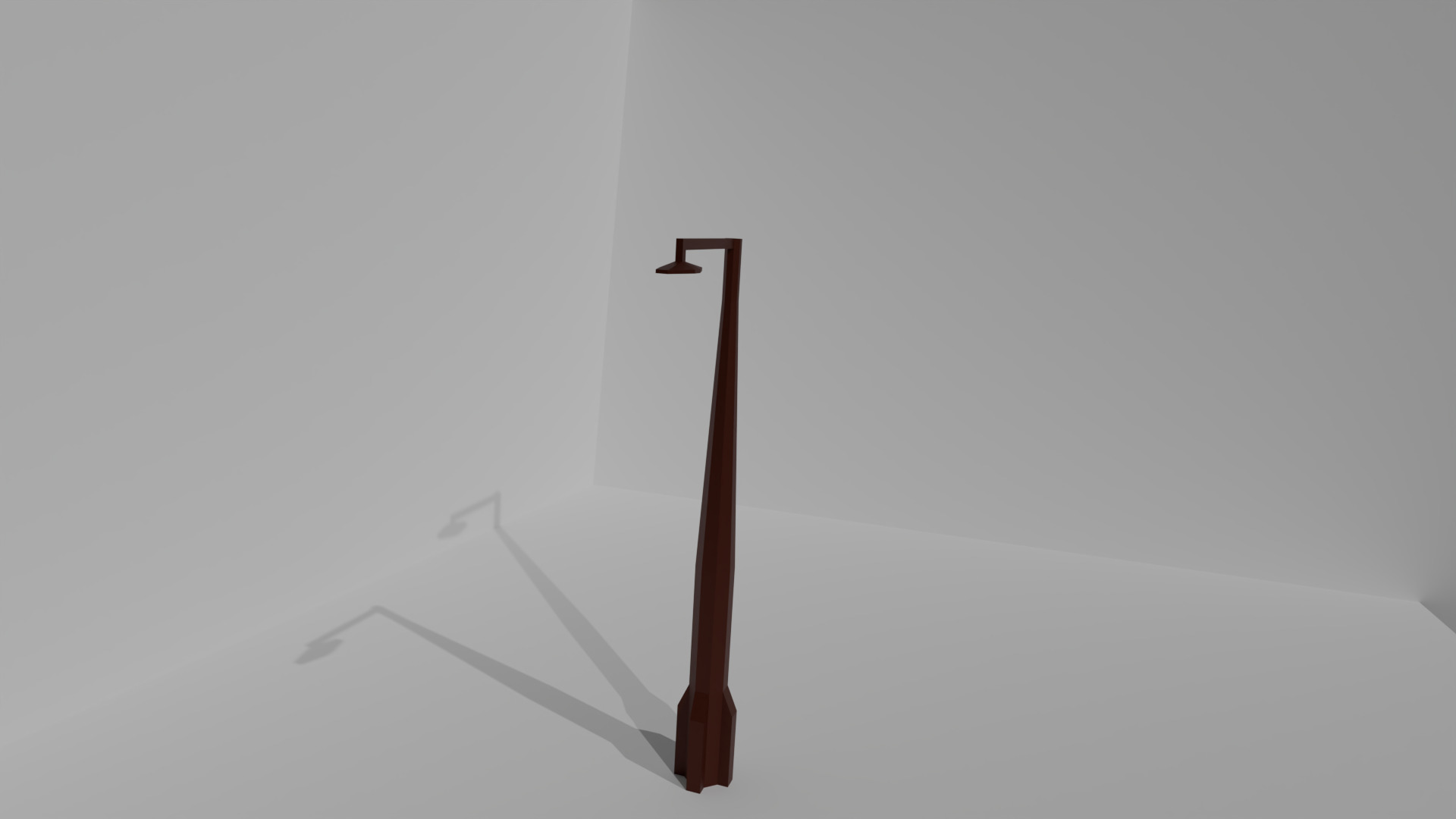 Simple Street Light Low-poly 3D model_1