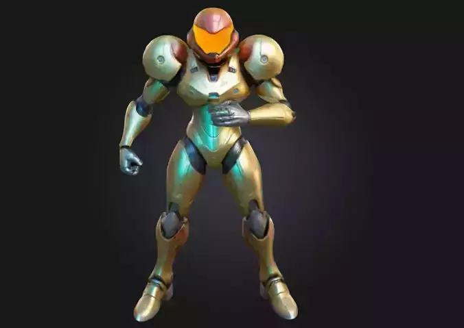 Samus Aran  Highly Detailed 3D Printable Collectible Figurine