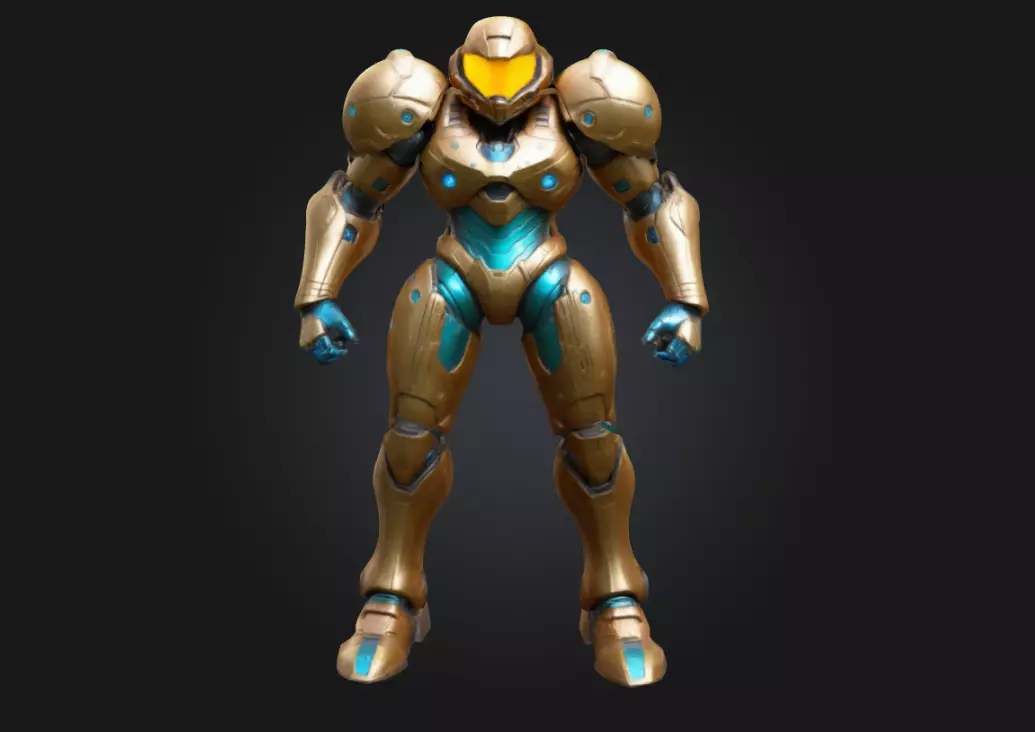 Samus Aran Highly Detailed 3D Printable 3D print model_0