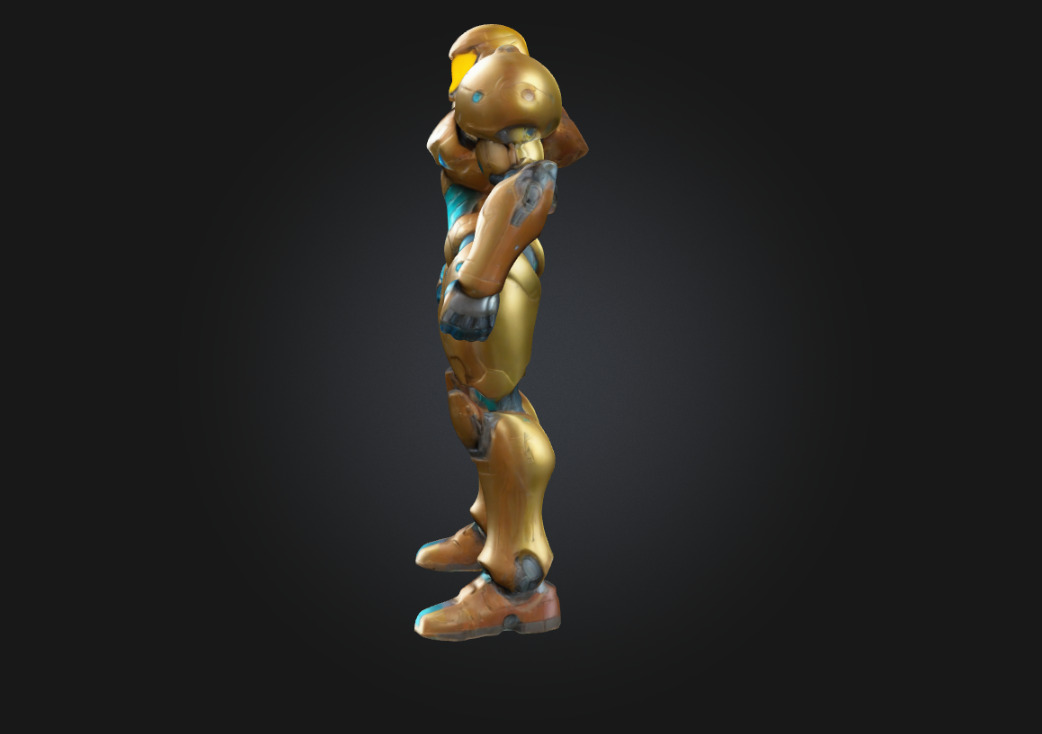 Samus Aran Highly Detailed 3D Printable 3D print model_4