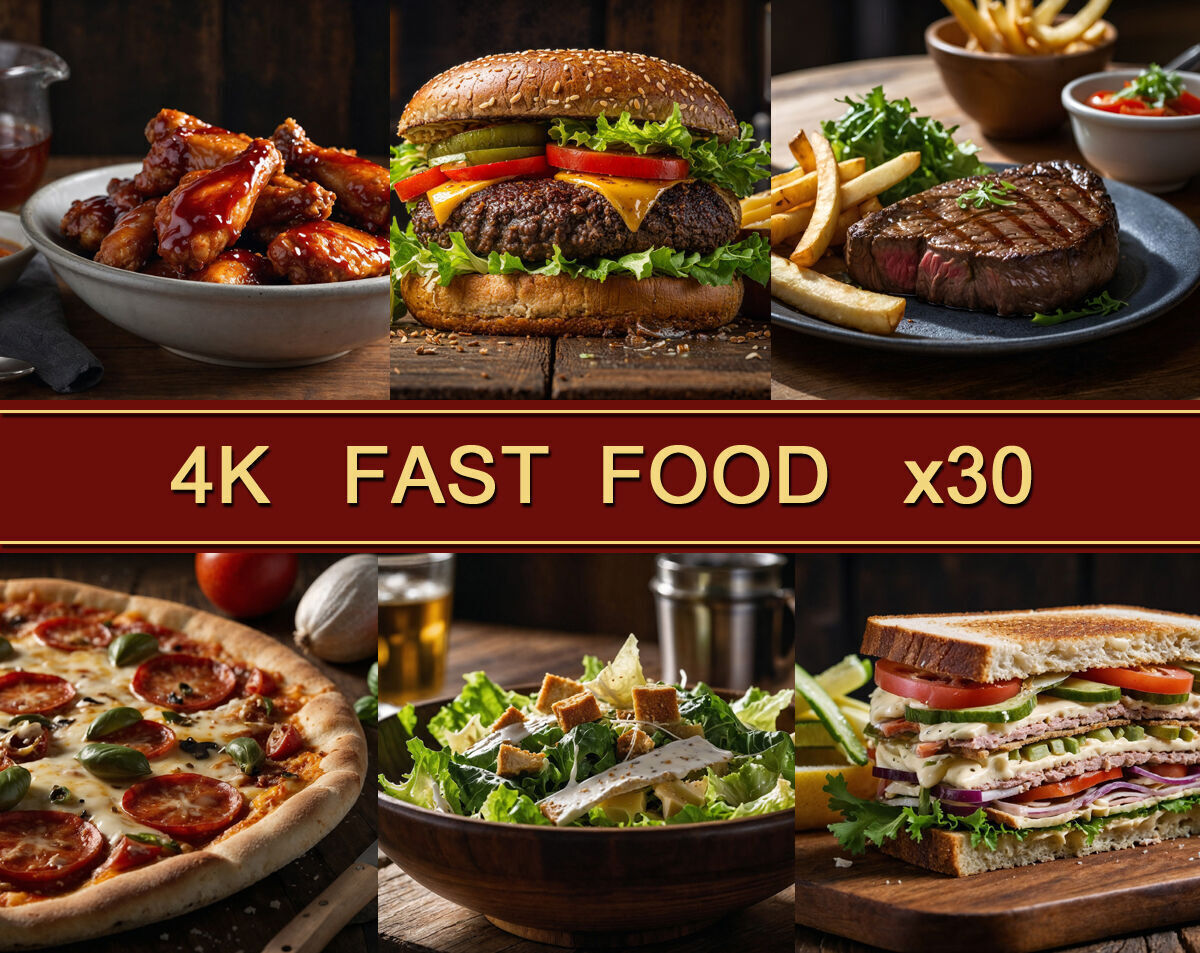 4k Fast Food Images x30 Texture_0