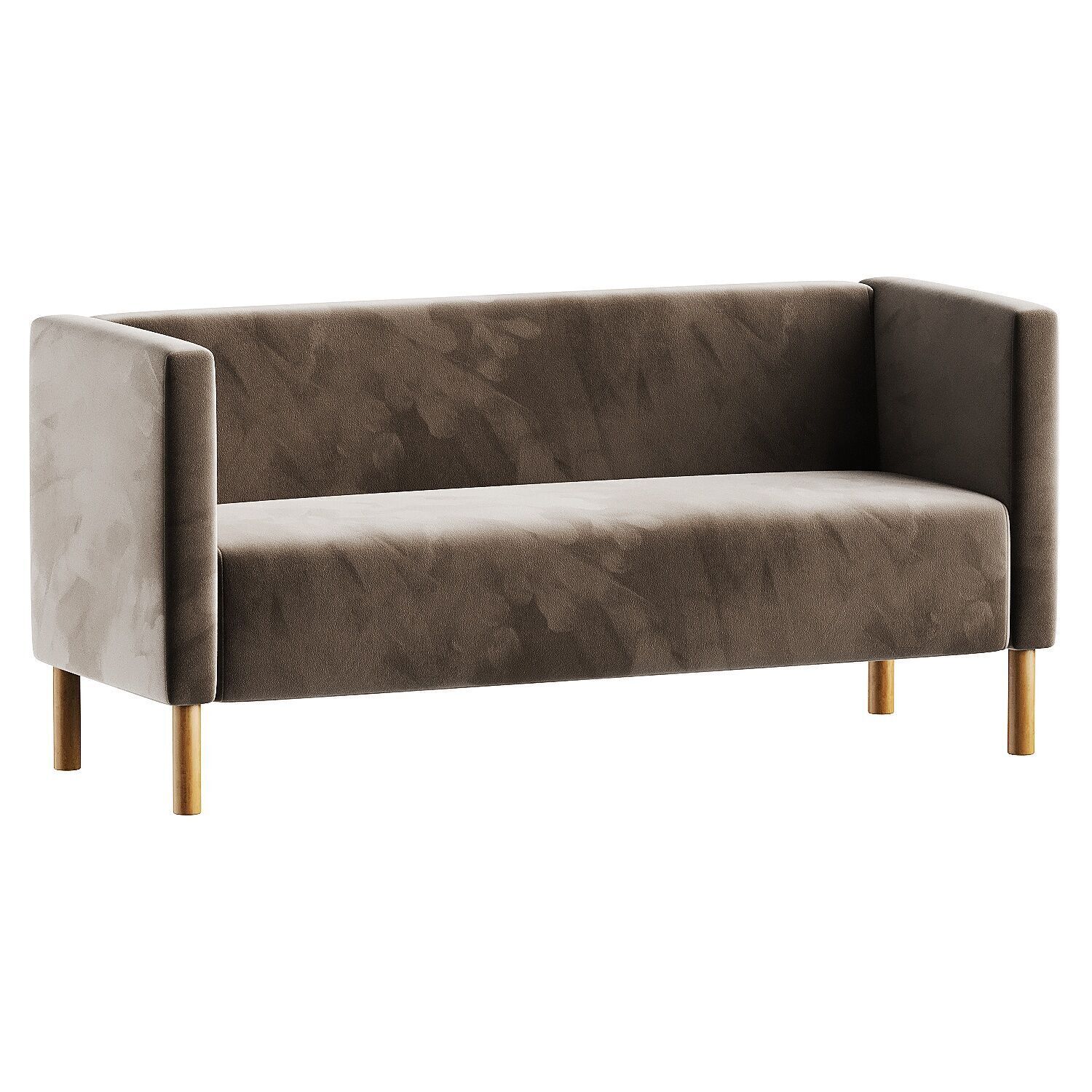 sofa blue 2 3D model_2
