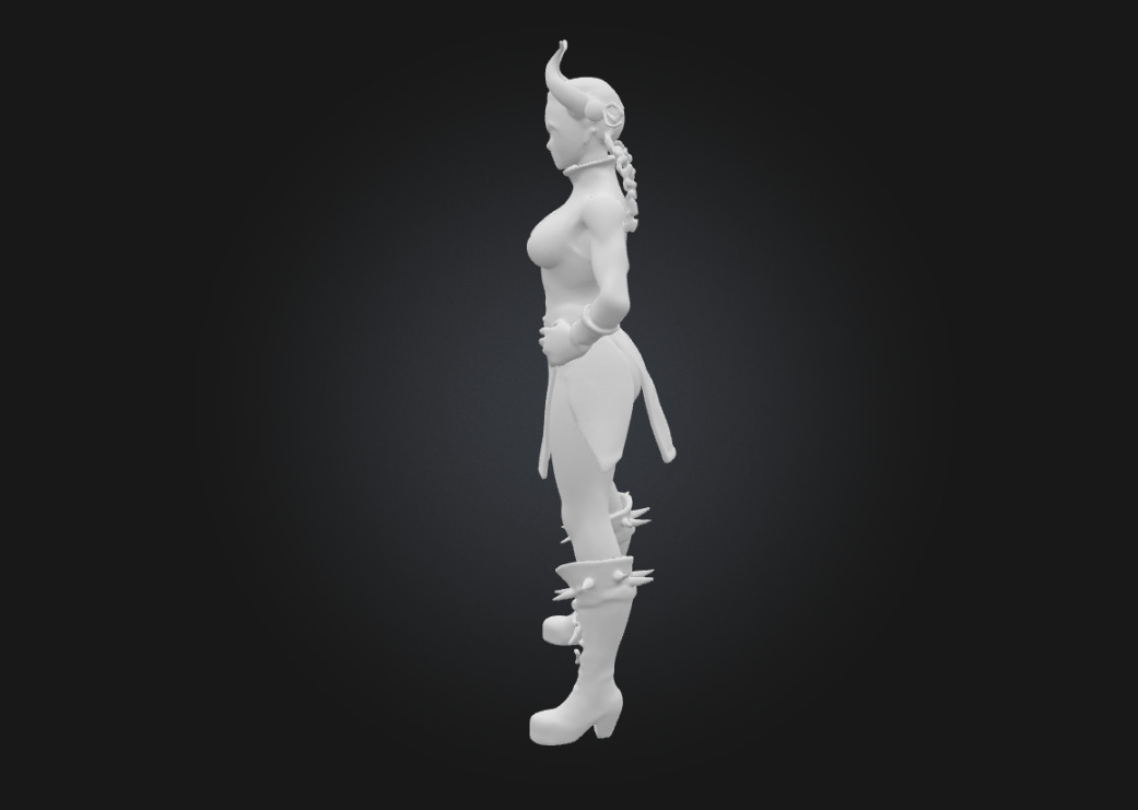 Chun-Li  Highly Detailed 3D Printable Collectible Figurine 3D print model_7
