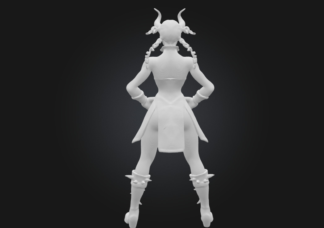 Chun-Li  Highly Detailed 3D Printable Collectible Figurine 3D print model_6