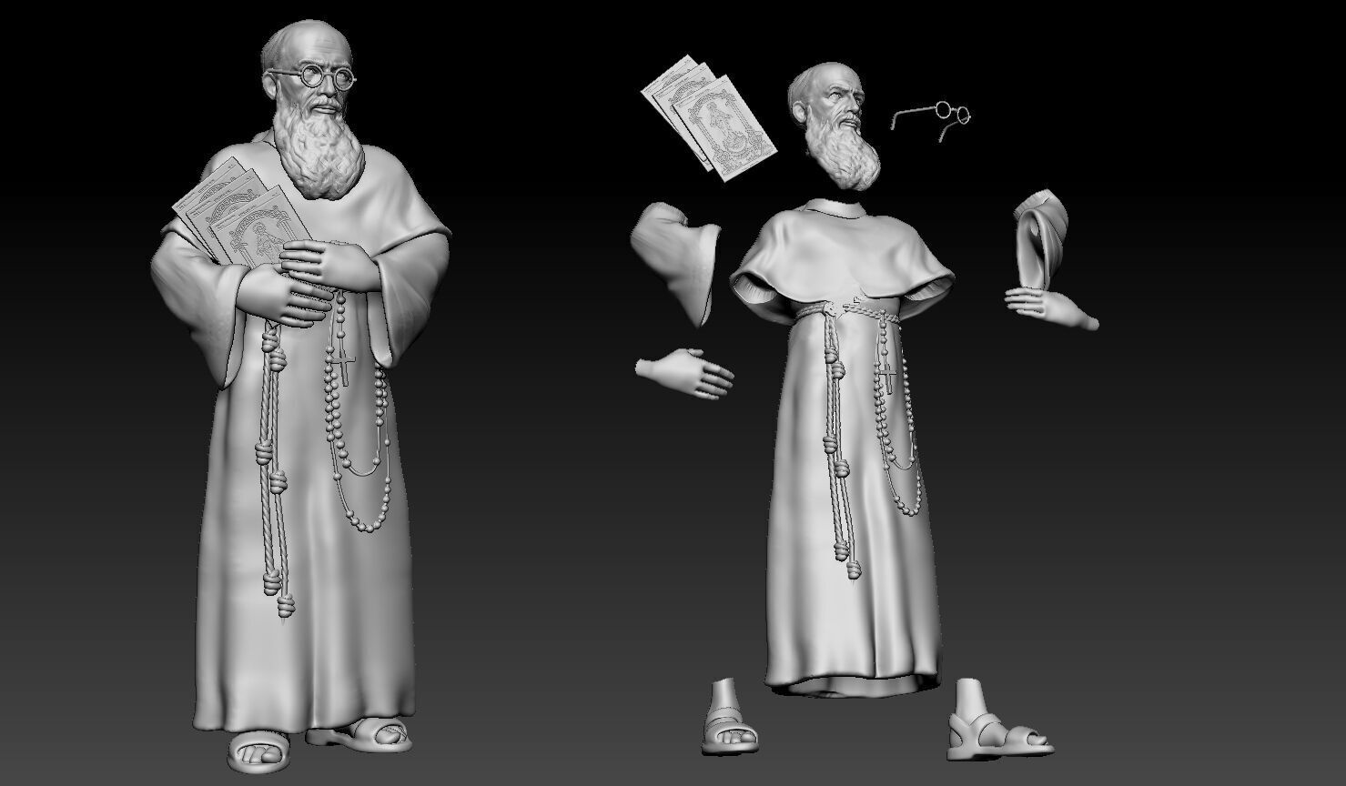 MaximilienKolbe 3D print model_1