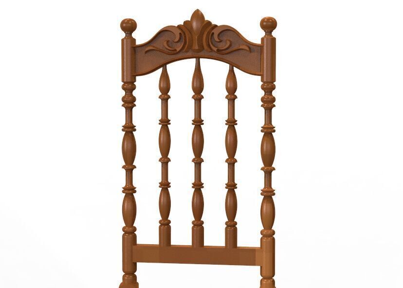 Vintage Wooden Chair-02 3D print model_55