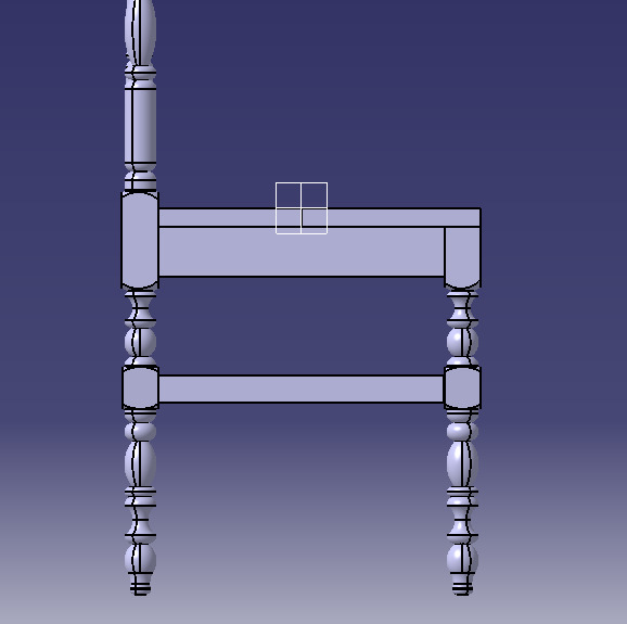 Vintage Wooden Chair-02 3D print model_64