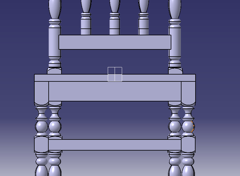 Vintage Wooden Chair-02 3D print model_61