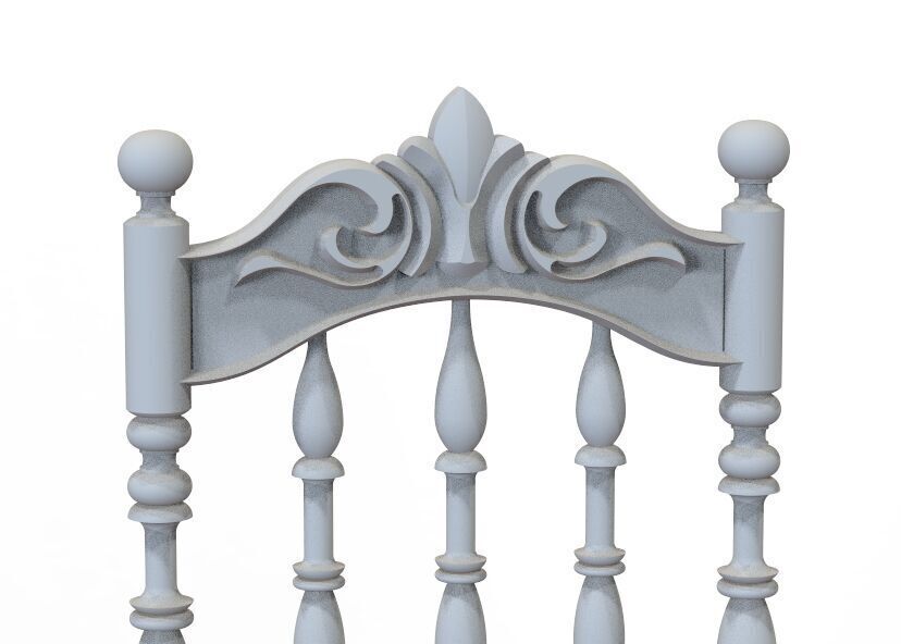 Vintage Wooden Chair-02 3D print model_8