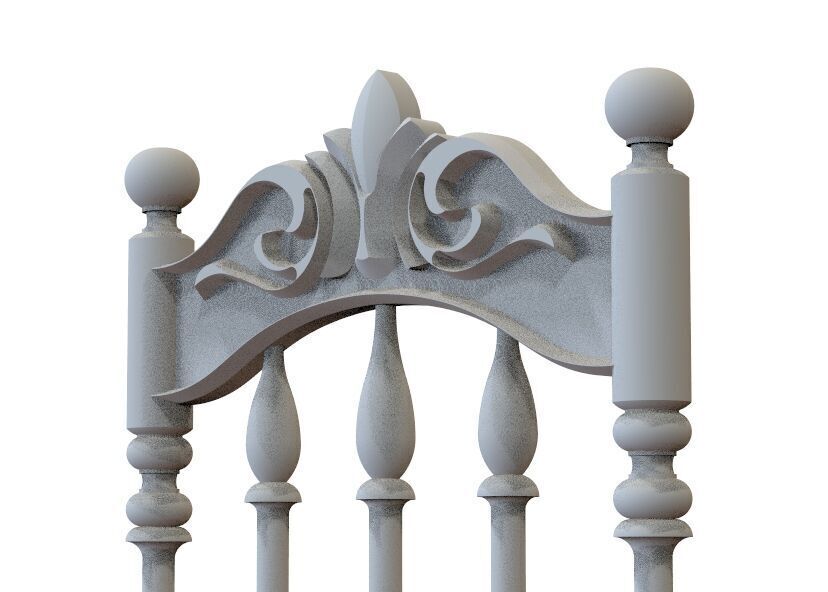 Vintage Wooden Chair-02 3D print model_30