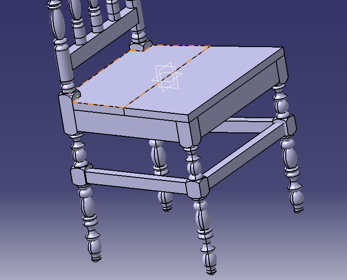 Vintage Wooden Chair-02 3D print model_66