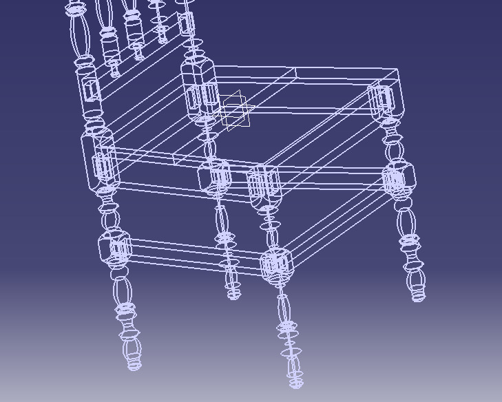 Vintage Wooden Chair-02 3D print model_68