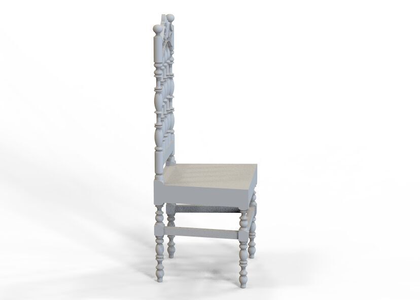Vintage Wooden Chair-02 3D print model_18