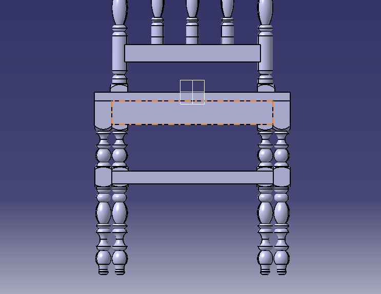 Vintage Wooden Chair-02 3D print model_63