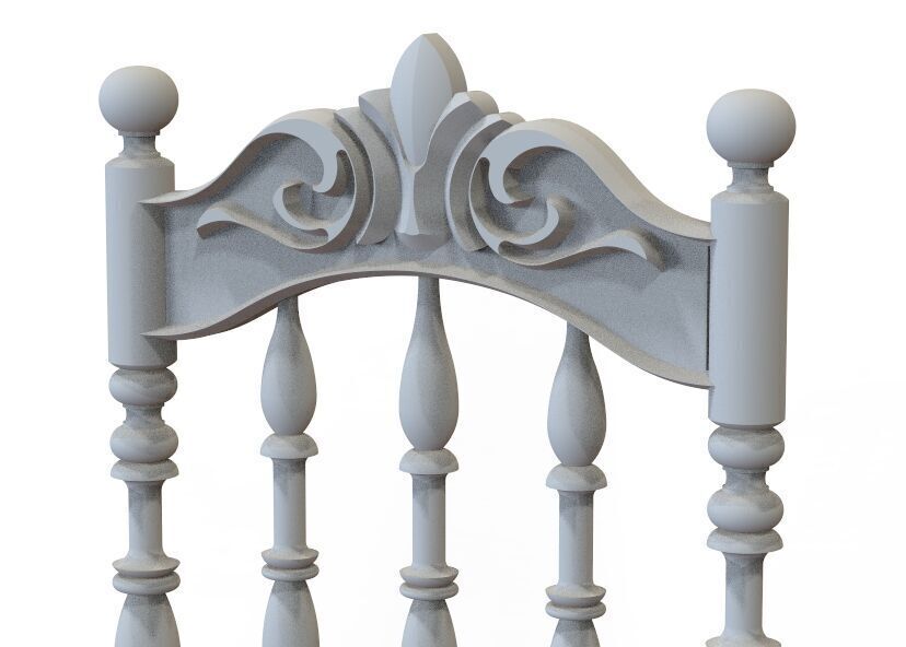 Vintage Wooden Chair-02 3D print model_27