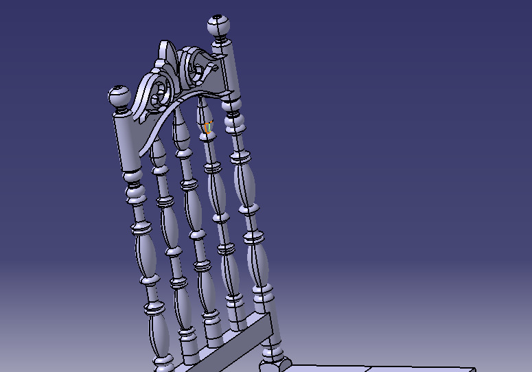 Vintage Wooden Chair-02 3D print model_69