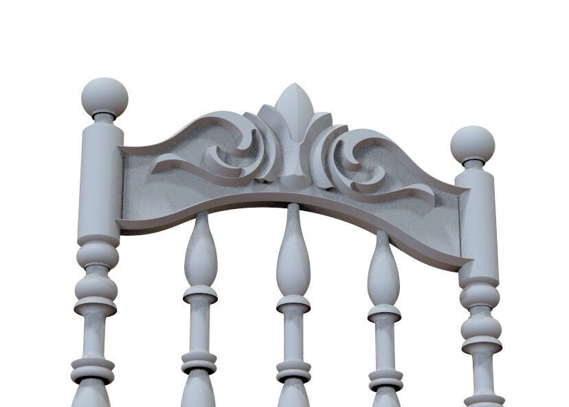 Vintage Wooden Chair-02 3D print model_29