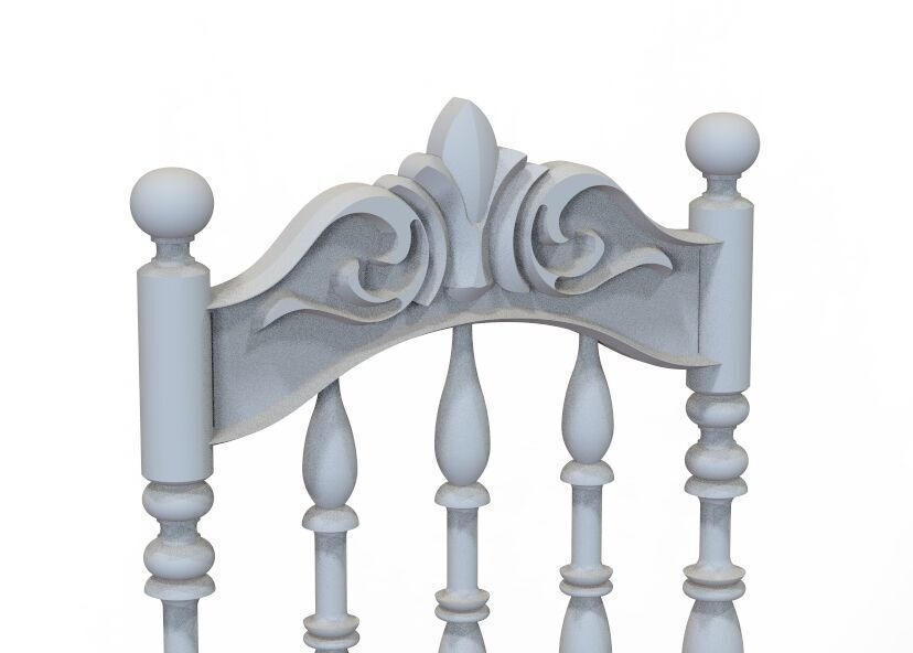 Vintage Wooden Chair-02 3D print model_28