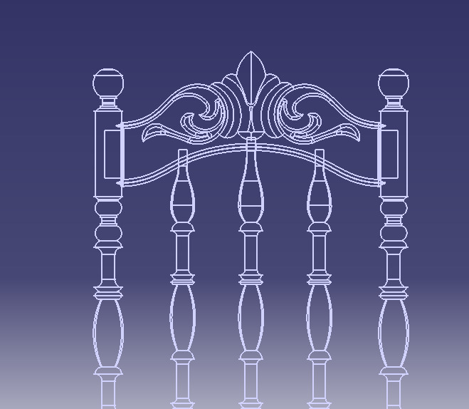 Vintage Wooden Chair-02 3D print model_59