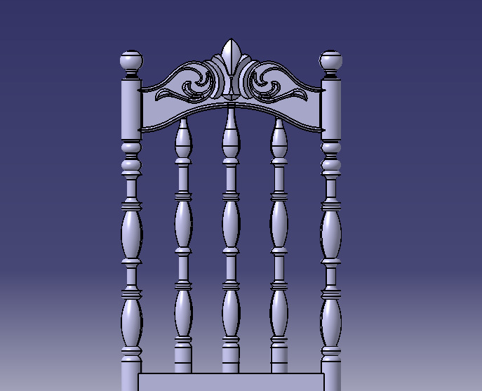 Vintage Wooden Chair-02 3D print model_15