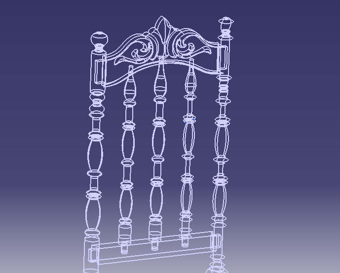 Vintage Wooden Chair-02 3D print model_72