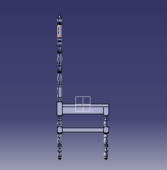 Vintage Wooden Chair-02 3D print model_10