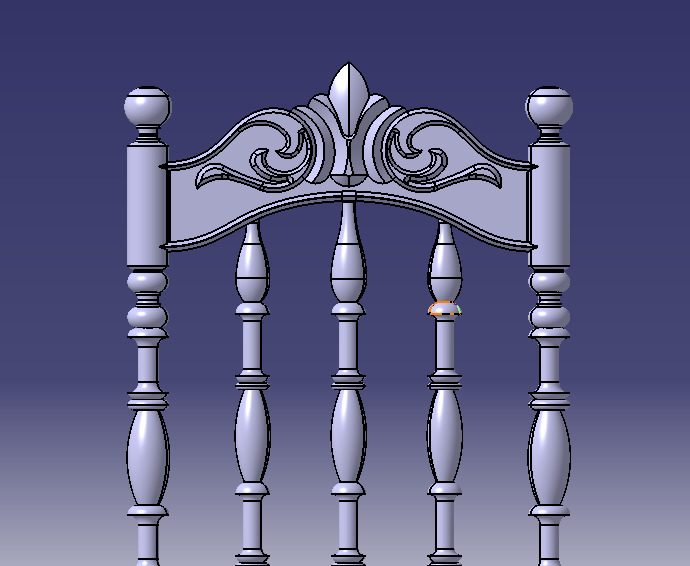 Vintage Wooden Chair-02 3D print model_58