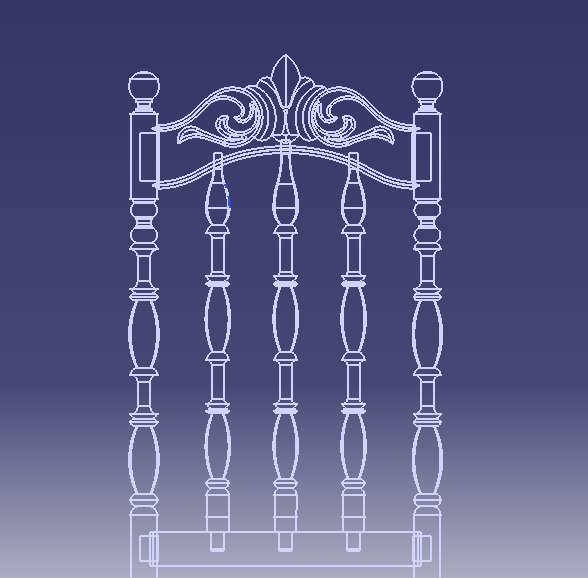 Vintage Wooden Chair-02 3D print model_57