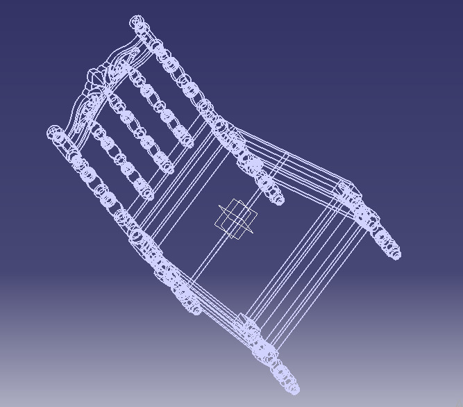 Vintage Wooden Chair-02 3D print model_76