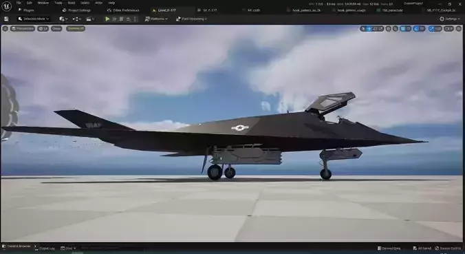 F-117 Nighthawk Stealth Jet  3D model