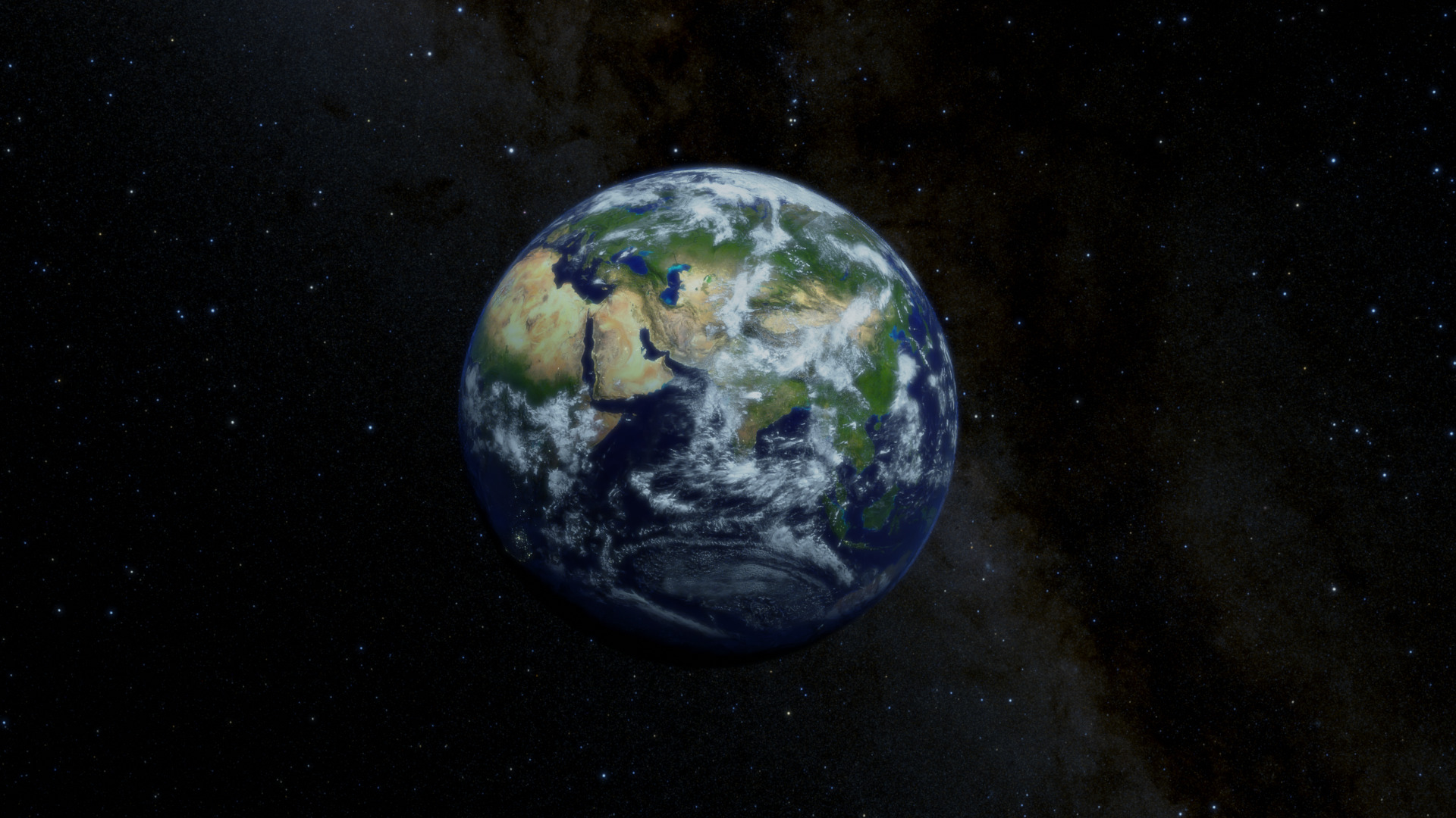 Realistic Earth Low-poly 3D model_2