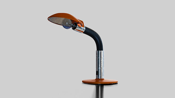 DESK LAMP FROM 1980S Low-poly 3D model
