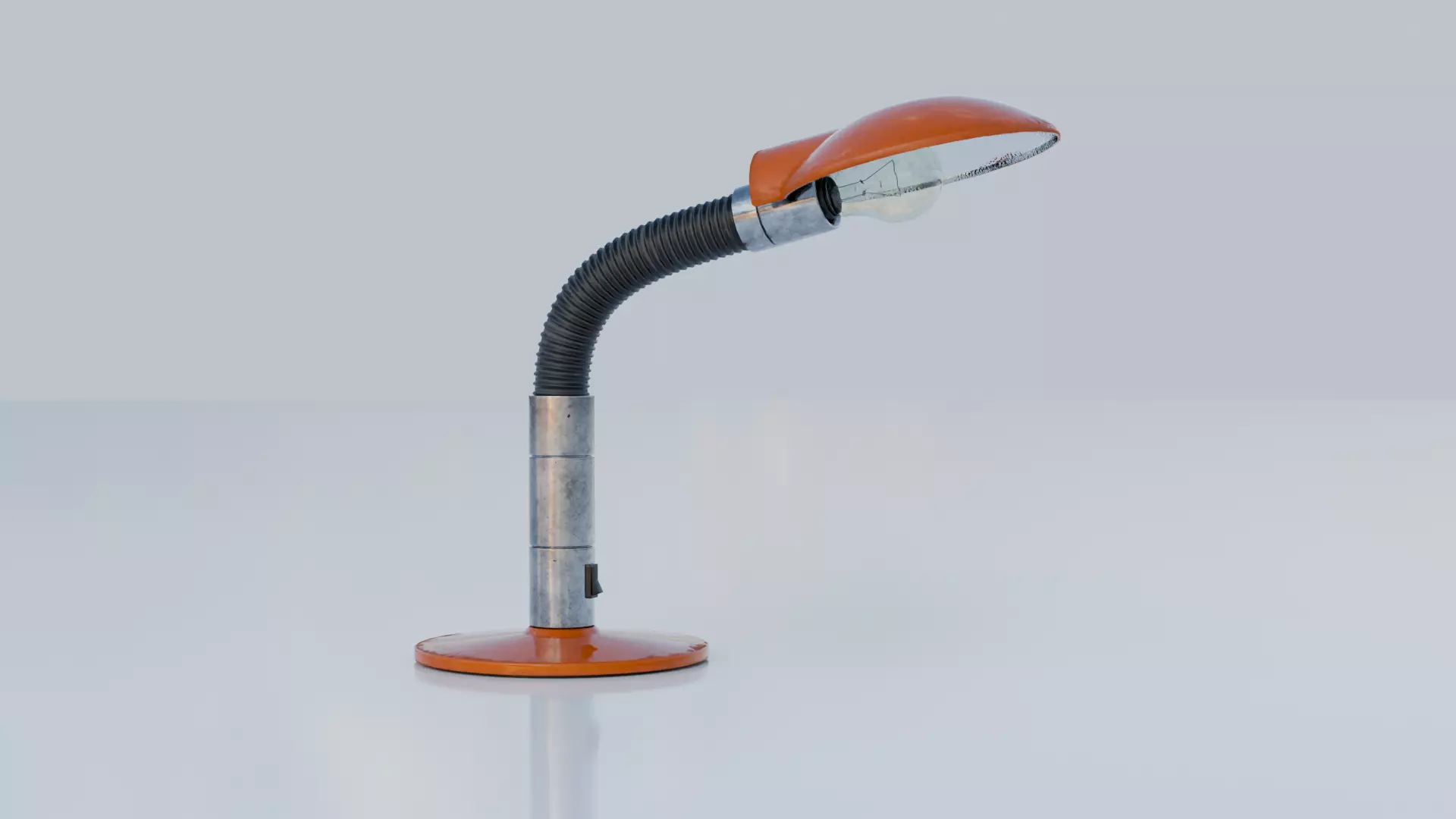 DESK LAMP FROM 1970s IN 7 COLORS Low-poly 3D model