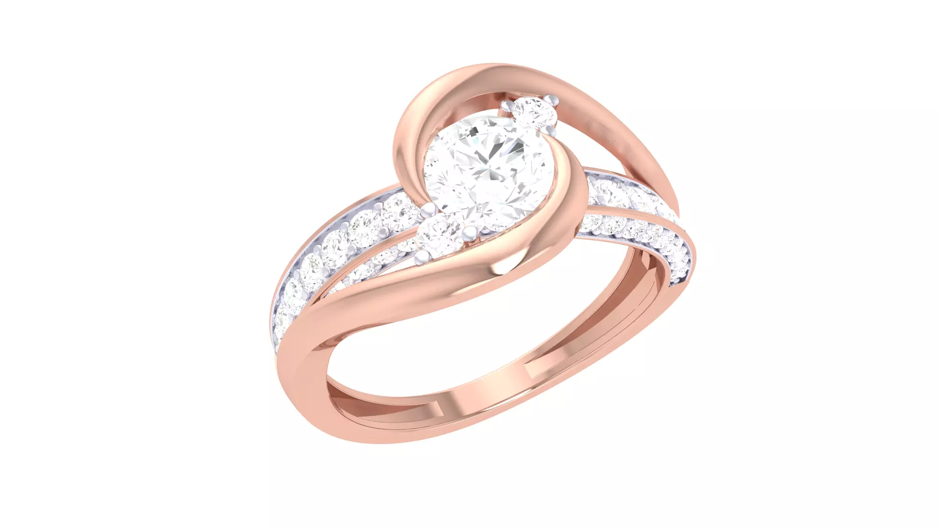 Women Ring MTL 3dm STL OBJ FBX Details 3D print model_0