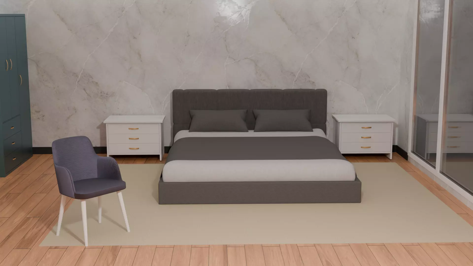 Bed 3d mdoel Free 3D model_0