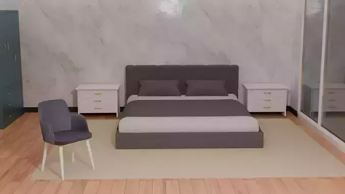 Bed 3d mdoel