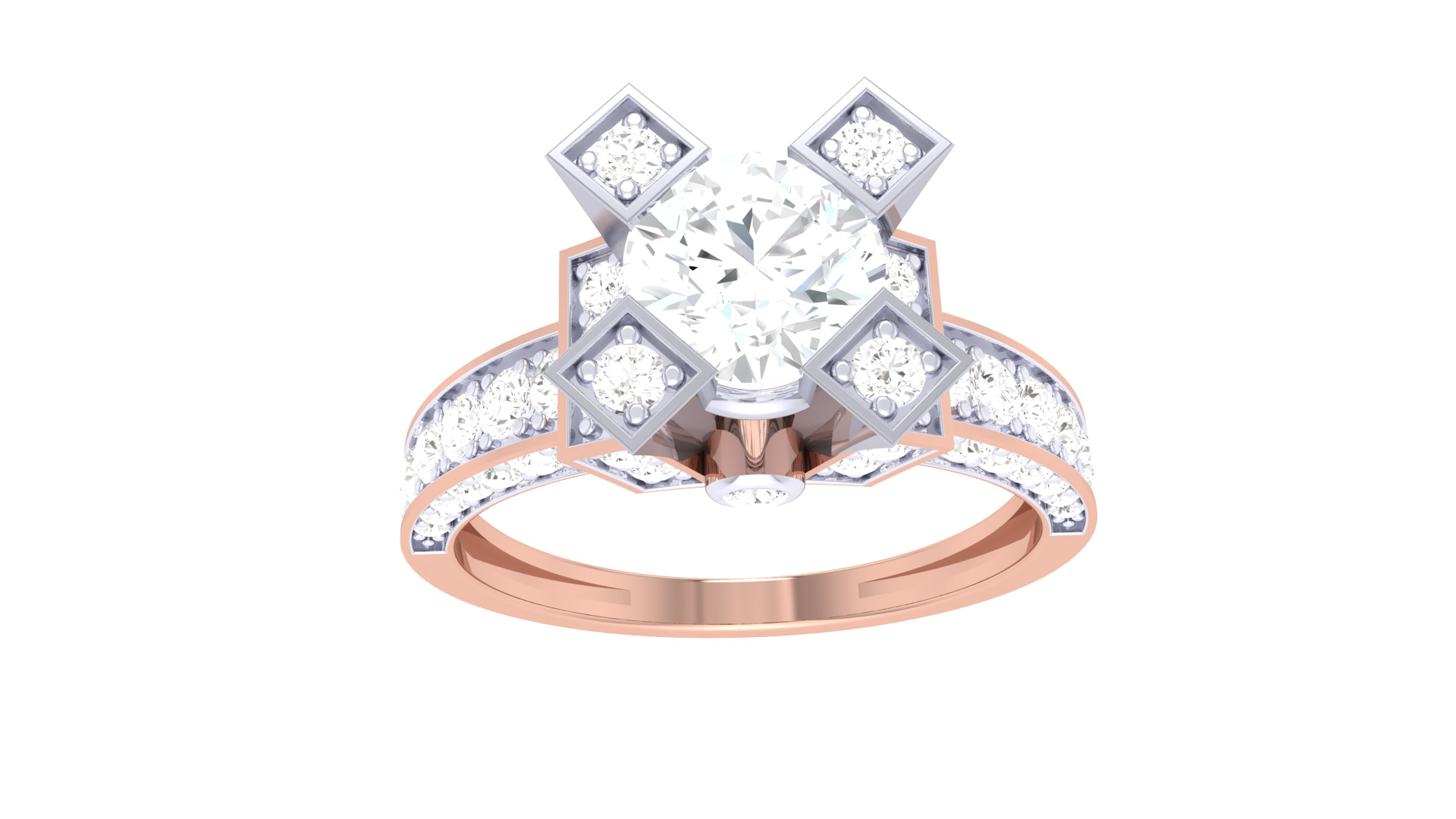  Women Ring MTL 3dm STL OBJ FBX Details 3D print model_2